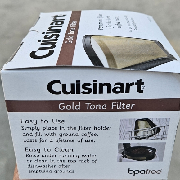 Cuisinart Gold and Black Coffee Filter Accessory - Picture 2 of 6